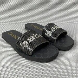 Bebe Bling Slide Sandals - Alivia - Size 8 - NWT